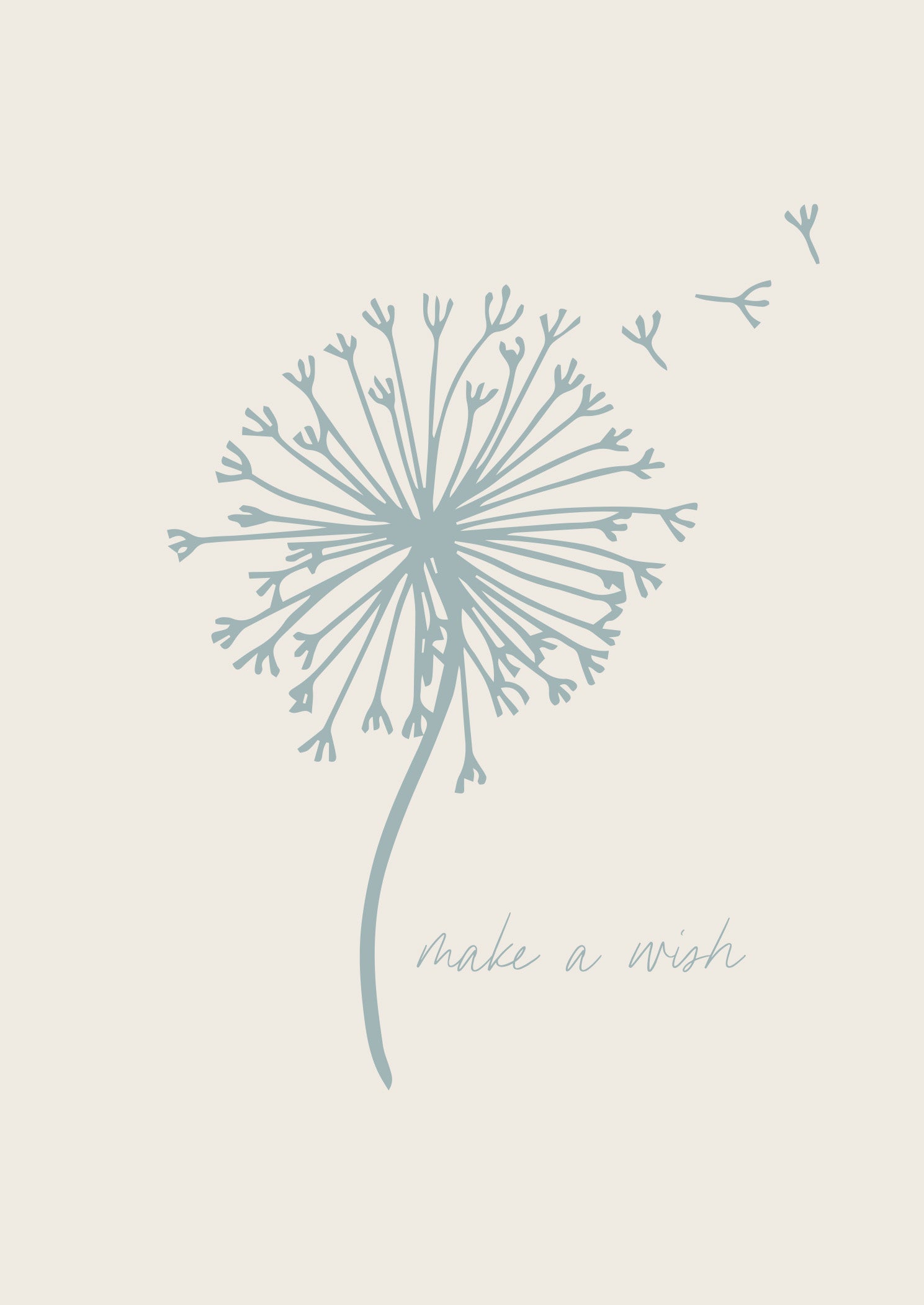 Greeting Card Dainty - MAKE A WISH